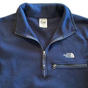 The North Face Mens Navy Blue Fleece Pullover